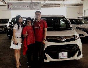 Carlingual Satisfied White Toyota Car Buyer