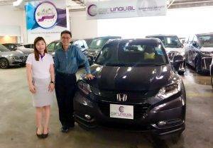 Carlingual Satisfied Black Honda Car Buyer